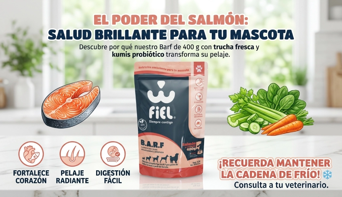barf de salmón para perros
